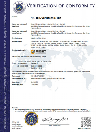 CE Certificate